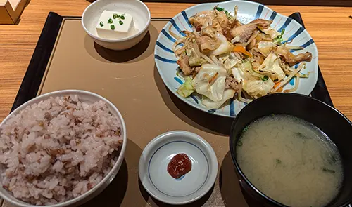 野菜炒め定食