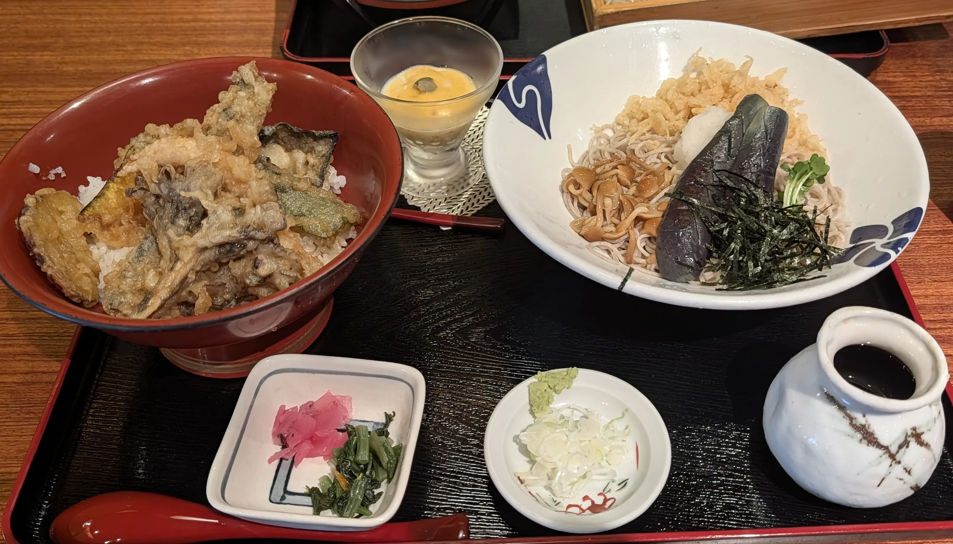 お蕎麦と天丼